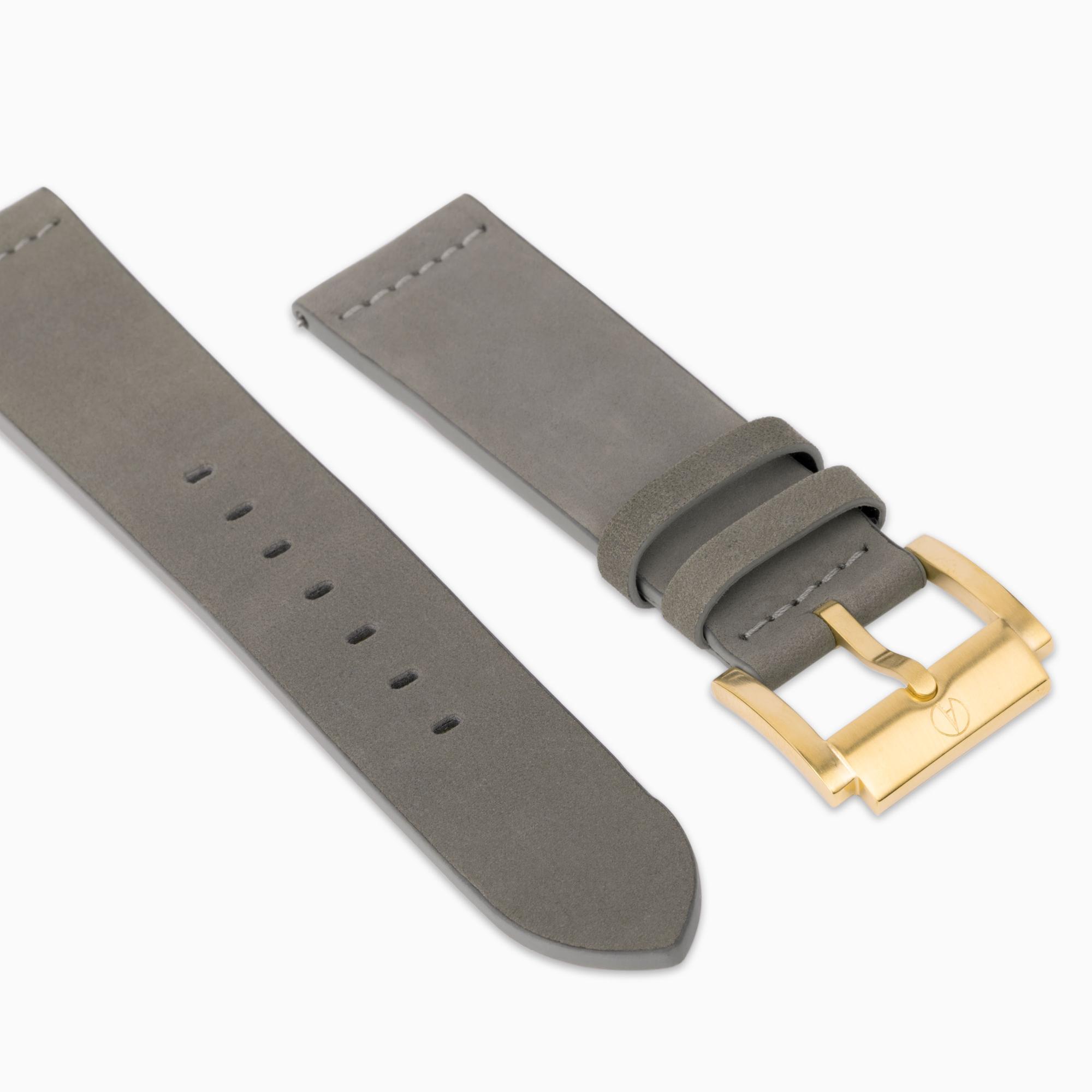 Accurist Origin Men's Grey Leather 22mm Strap